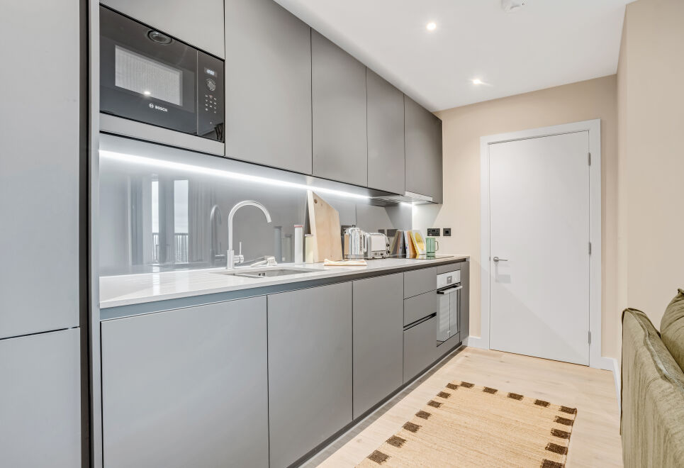 Elegant two-bedroom flat with a spacious balcony